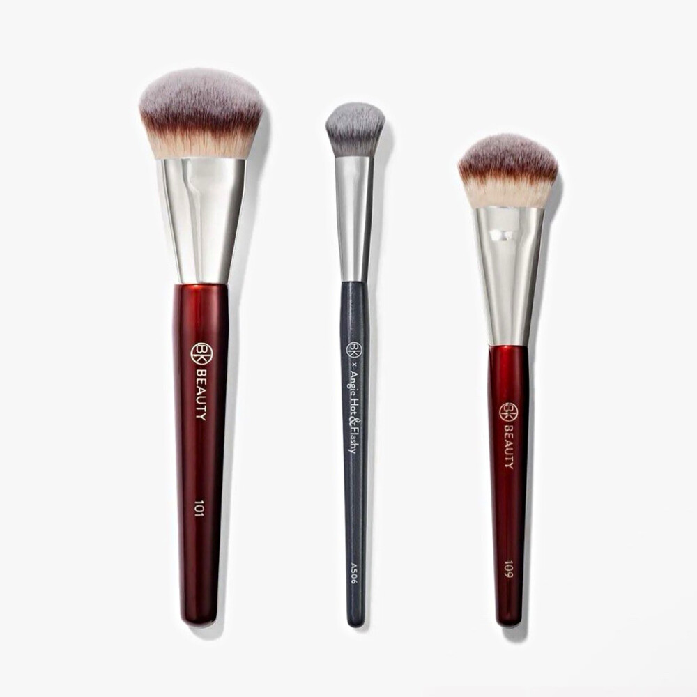 BK Beauty Flawless Face Bundle makeup Brush Trio Set 101 109 A506